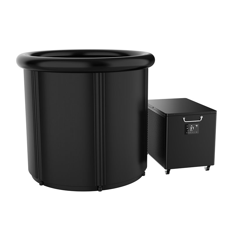 Malamig na plunge tub lahat sa isa na may chiller para sa pamilya